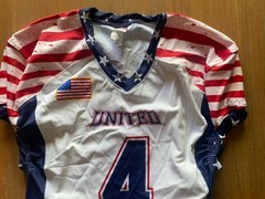 All American United Game Football Jersey Size Large