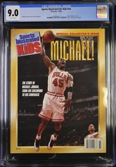 MICHAEL JORDAN RARE SPORTS ILLUSTRATED KIDS NEWSSTAND BEST TEAM 1995-96 CGC 9.0