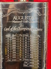 Augusta National Golf Club Pewter Flask Masters Championship Course Boxed Eng