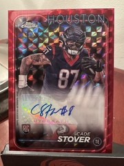 2024 Topps Chrome Rookie Red Geometric Refractor 1/5 Cade Stover #RA-CST Auto RC