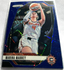 2024 Prizm WNBA Basketball Marina Mabrey Connecticut Sun Blue Velocity Prizm 132