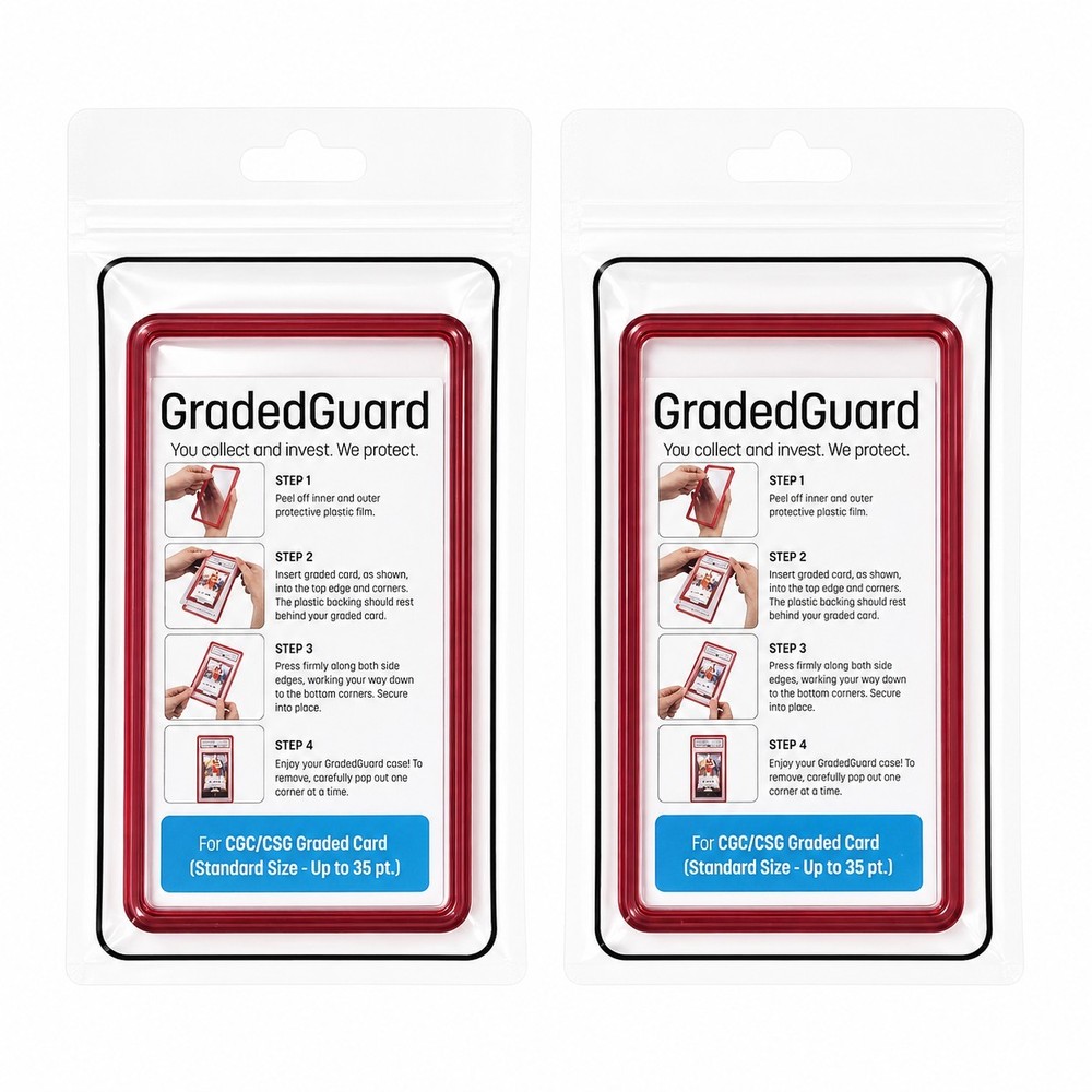 (2) Ruby GradedGuard CGC Graded Card Jewel Case Guard Protector Stackable