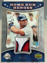 2004 Upper Deck ‘Home Run Heroes’ GU 3-color Patch Albert Pujols serial 09/55