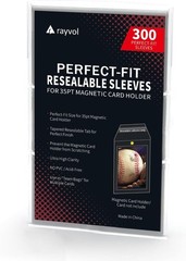 Resealable Team Bags for 35PT Magnetic Card Holders, Exact Fit Sleeves for 35…