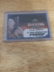 2024 PBR Bucking Awesome Clear Blue Casey Roberts #NNO Pre-Production 1/1