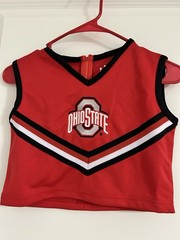 Ohio State Buckeyes Girls Youth-Two-Piece Cheer Set-Size YXS