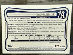 2026 Bowman Cam Schlittler (RC) #53 New York Yankees