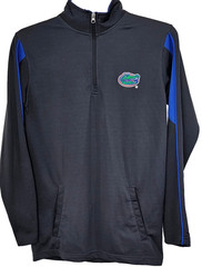 Knights Apparel Florida Gators Men’s S NCAA Gray Blue 1/4 Zip Hoodie Pullover