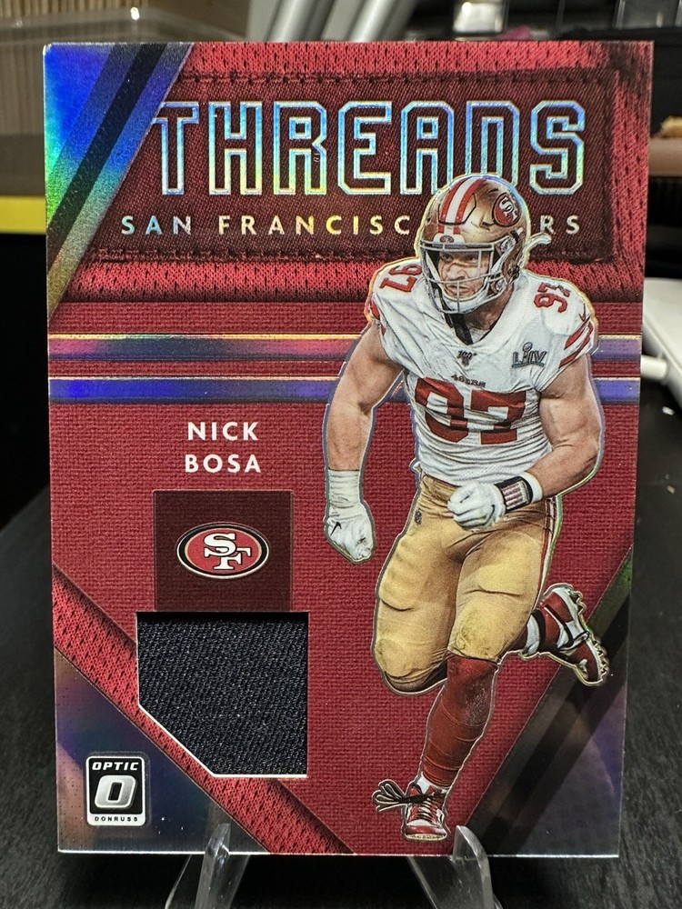 Nick Bosa Silver Threads 2020 Panini Donruss Optic #DT-NB