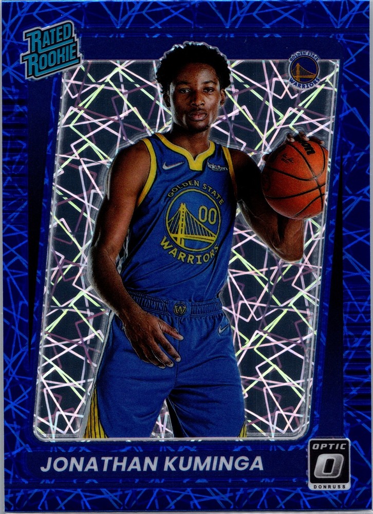 2021-22 Donruss Optic #190 Jonathan Kuminga Blue Velocity