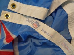 FOOTBALL – 1999 TENNESSEE TITANS / HOUSTON OILERS FLAG ! ORIGINAL ! LQQK !