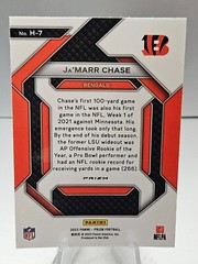 2023 Panini Prizm H7 Jamarr Chase Emergent Green Prizm NFL Bengals