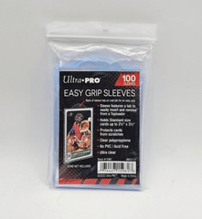 (100-Pack) Ultra Pro Easy Grip Sleeves – Tabbed Card Sleeves For Toploaders