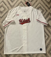 Under Armour Utah Utes Baseball Jersey Size XXL