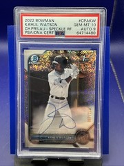 2022 Bowman Chrome Prospect Speckle Refractor Auto /299 Kahlil Watson PSA 10 GEM