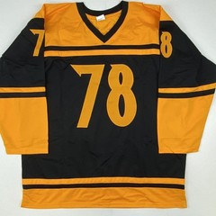 Autographed/Signed NICK CASTLE Michael Myers Halloween Black Jersey PSA/DNA COA