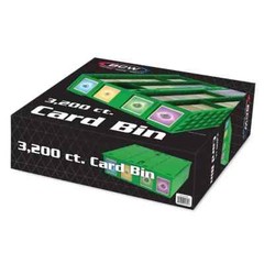 BCW 3200 ct 4 Row Collectible Card Bin Green