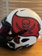 Rob Gronkowski Signed Tampa Bay Buccaneers Football Helmet JSA Authenticated