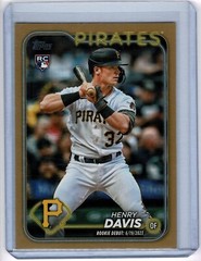 2024 Topps Series 1 – Henry Davis #295 Gold 2017/2024 (RC)