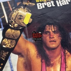 Pro Wrestling Bret The Hit Man Hart DS Poster 16.25×23” Folded WWE WCW WWF