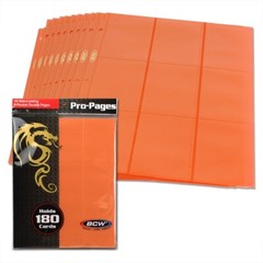 🔥 BCW Side Loading 18-Pocket Pro Pages for TCG Binder Album 🔥 Holds 180 Cards