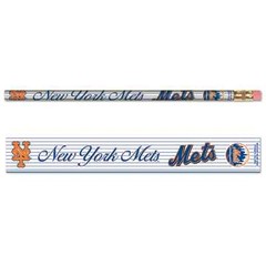 NEW YORK METS TEAM LOGO 6-PACK PENCILS NEW WINCRAFT 😎