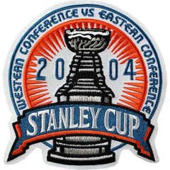 2004 NHL Stanley Cup Final Logo Jersey Patch Calgary Flames Tampa Bay Lightning