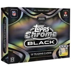 PYT #3512 – 12x 2025 Chrome Black Football Hobby Boxes (Full Case)