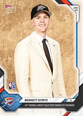 Bennett Stirtz RC Draft 16th Thunder 2025-26 NBA Topps NOW – Card BST2 Presale