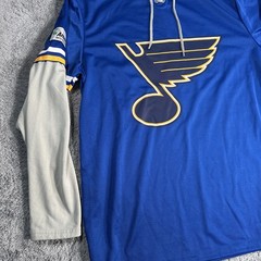 St. Louis Blues Shirt Hoodie Men’s L NHL Hockey Ameren 24 Success Brands Jersey
