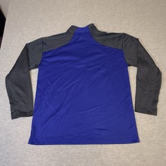 Knights Apparel Florida Gators Pullover Mens Large Blue Gray 1/4 Zip Mesh Shirt