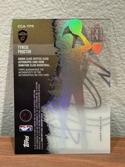 Tyrese Proctor 2025-26 Topps Signature Class Crystal Clear On Card Auto RC SSP