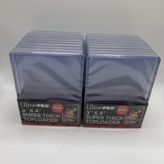 Ultra Pro 3X4 Super Thick Toploaders 2 Packs of 10 for up to 260pt Cards