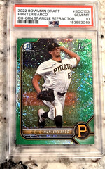 HUNTER BARCO 2022 Bowman Draft Chrome {GREEN SPARKLE /99} Prspect RC; PSA 10 GEM