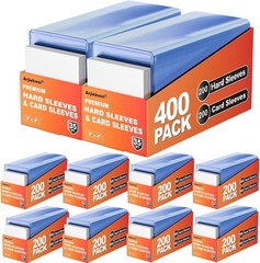 2000 Pack Card Sleeves Hard Plastic, Arjiekwei 3″X4″ Baseball Cards Protector…