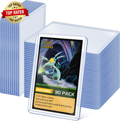 30 Pack Top Loads for Cards 3″X4″ Hard Plastic Card Sleeves Baseball Card Protec