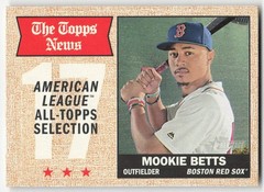2017 Topps Heritage The Topps News Mookie Betts #362 Boston Red Sox