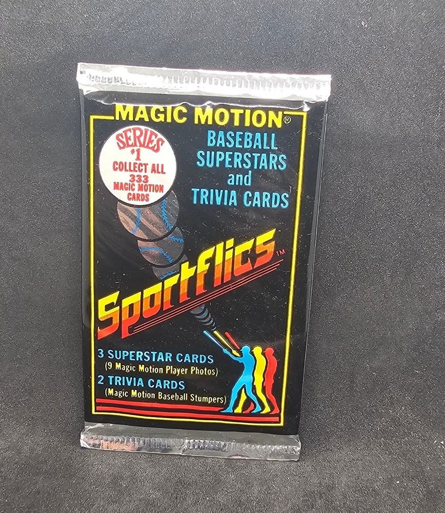 1986 Sportflics Baseball – Series 1 – Sealed Pack- Bonds, Bo Jackson, Canseco