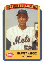1990 Swell Baseball Greats #73 Harvey Haddix New York Mets