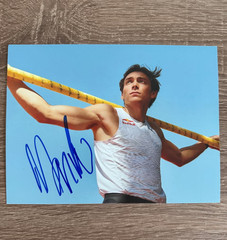 Armand Duplantis Signed 5×7 Photo IP Auto Bauhaus Galan 2025 Mondo