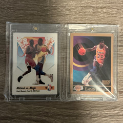 SkyBox 1990-91 NBA 2-Card Earvin “Magic” Johnson
