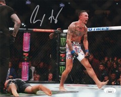 Max Holloway autographed signed 8×10 photo UFC Blessed JSA COA Justin Gaethje