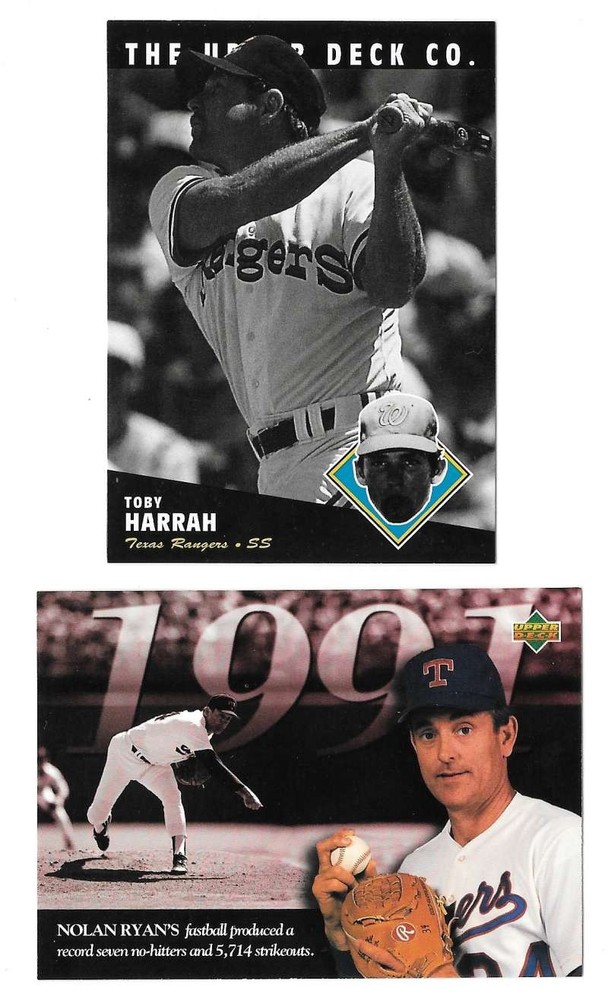 1994 Upper Deck All-Time Heroes – TEXAS RANGERS Team Set