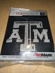 TEXAS A & M ATM AGGIES COUGARS ProMark Official NCAA Bling Emblem Car Decal