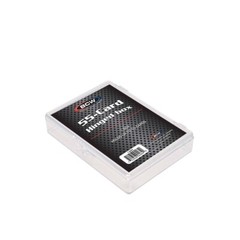 (Pack of 5) BCW 55-Card Hinged Plastic Boxes Holders / Cases For Trading Cards