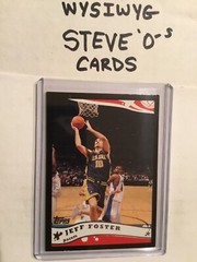 2005-06 Topps Black /500 Jeff Foster 164 Indiana Pacers Texas State Bobcats Card