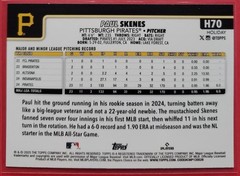 PAUL SKENES 2025 Topps Holiday SSP PURPLE Rookie Cup STOCKING STUFFER /10