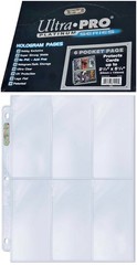 10 Ultra Pro 6-Pocket Platinum Card Pages Protectors Sports Gameday Sheets New