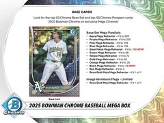 2025 BOWMAN CHROME BASEBALL MEGA BOX