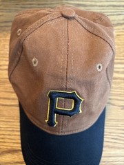 Pittsburgh Pirates Brown & Black Kennywood 100% Cotton Adjustable Baseball Cap